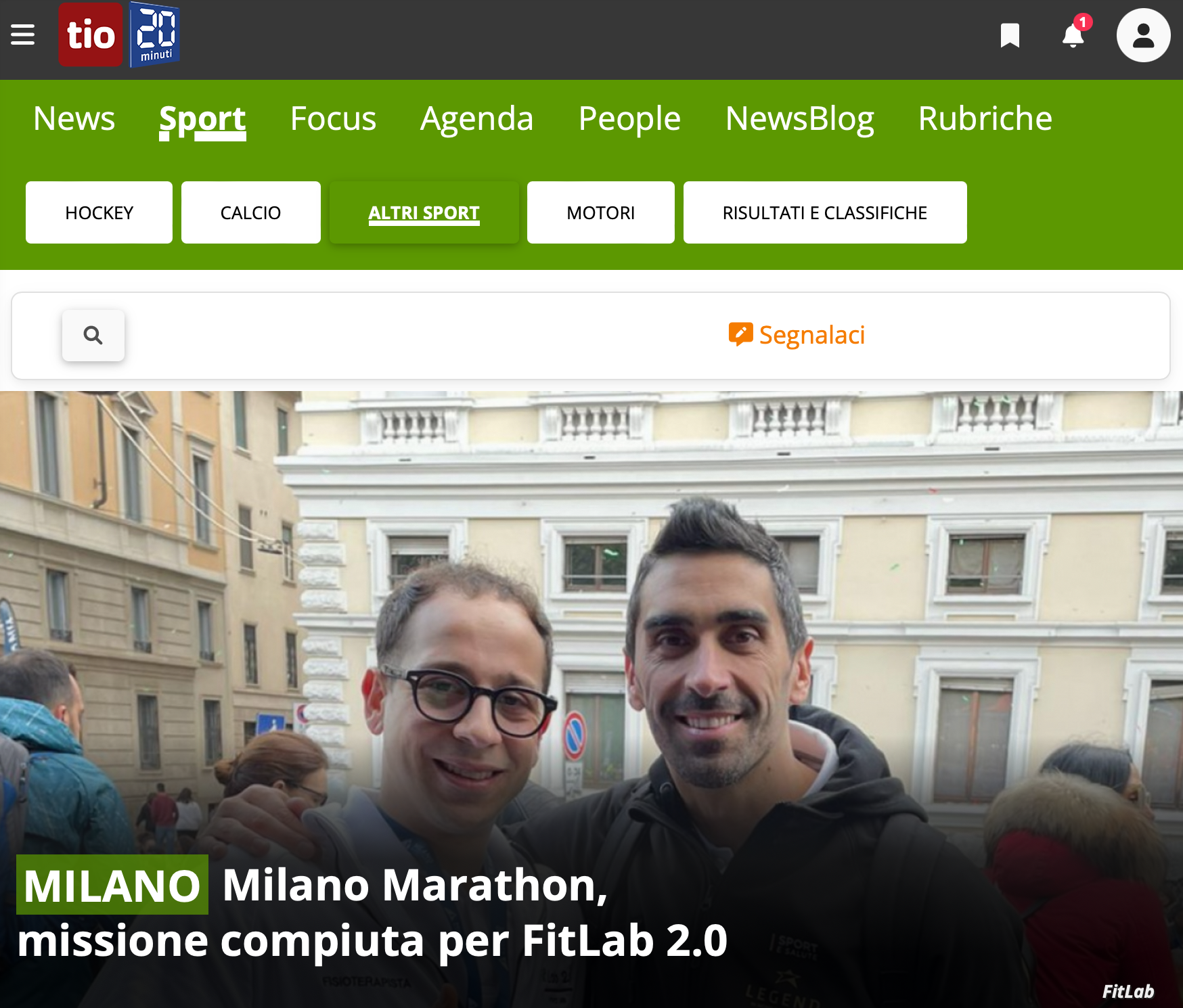 Milano Marathon, missione compiuta per FitLab 2.0